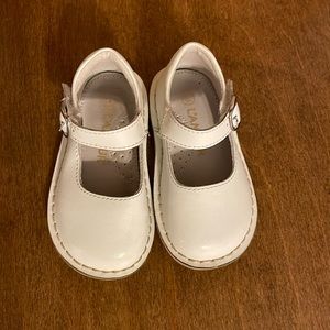 Lamour White Toddler Dress Shoes Style L402